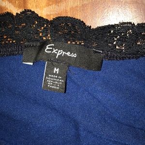 Express Tops - Express velvet trimmed camisole size M Express Tops - Express velvet trimmed camisole size M